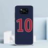 FootBall SuperStar Number C 7 10 Phone Case For Xiaomi Poco F7 Ultra X5 X6 X7 Pro M7 Redmi 15C 15 13C 13 12C 12 10C 10 10A 9 9C