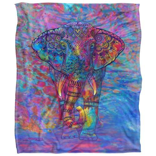Royce McClure Silky Bohemian Elephant Supersoft Blanket