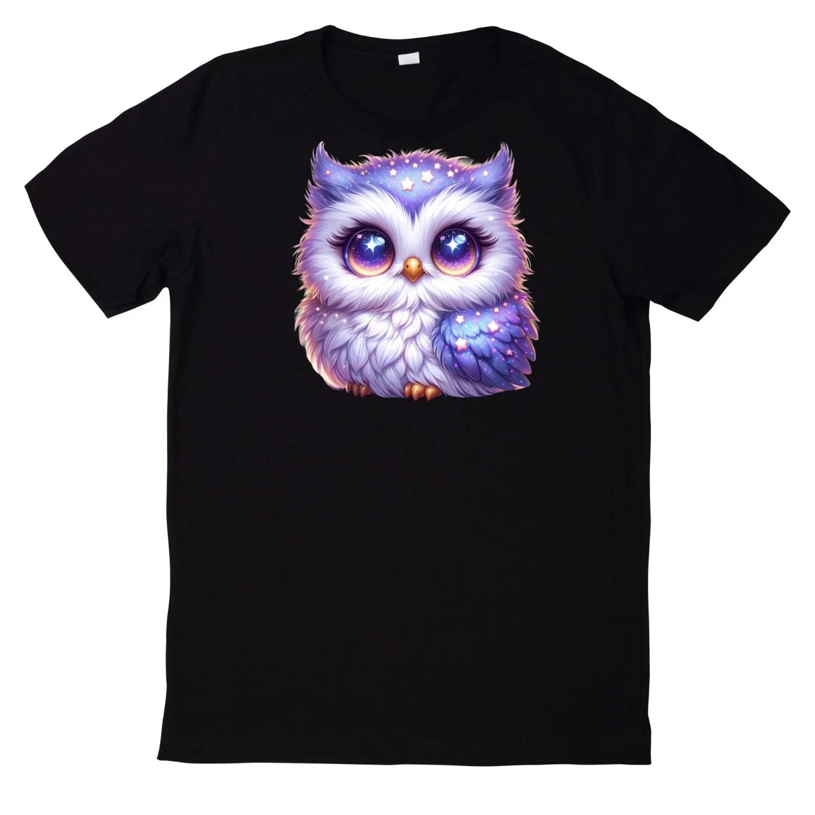 T-Shirt Niedliche Glitzernde süße Eule XL