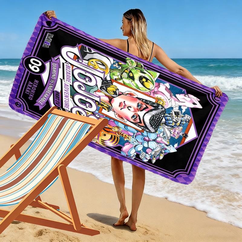 Jojo's Bizarre Adventure: Diamond Unbreakable Beach Towel Beach Soft Swim Seaside Outdoor Pool Towel Fashion Comfort Travel and Vacation Towels
