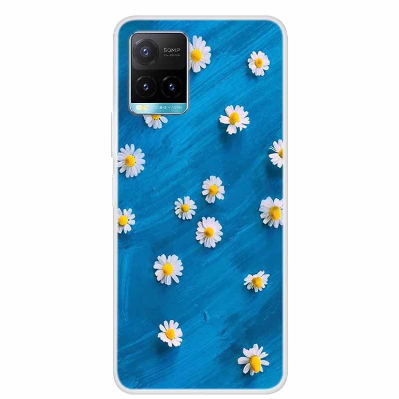Christmas For Vivo Y21s Case TPU Soft Silicone Back Cover Case For Vivo Y21s V2110 Shockproof Coque VivoY21s Shell Cartoon Funda