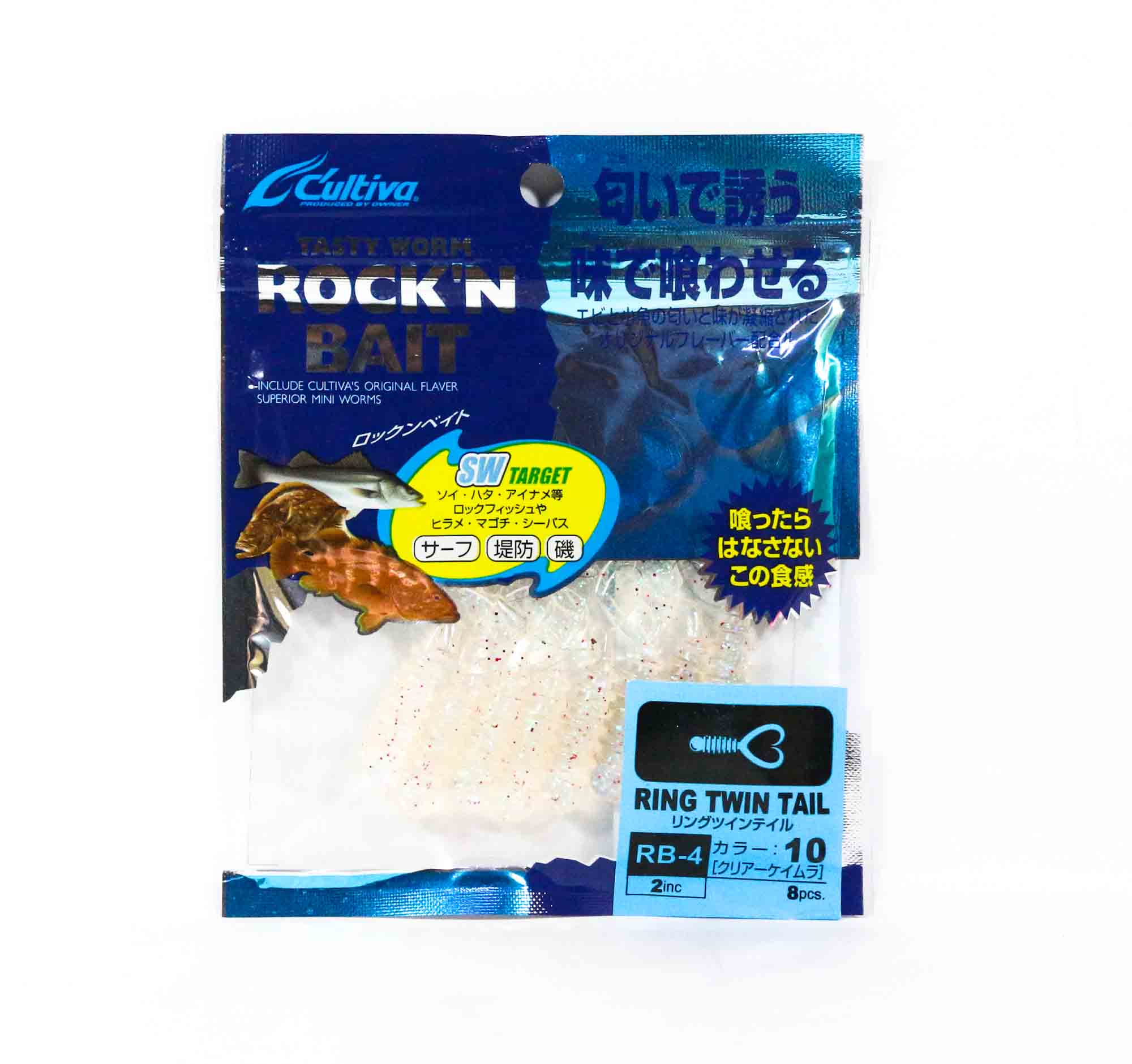 

Owner Soft Lure RB-4 Ring Twin Tail 8 штук 2 дюйми 10 (9171)