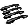 2019-2023 Toyota Rav4 Black Exterior Outside Door Handle Cover Decoration 4pcs | Painted | Scratch-Resistant | Plastic | Adhesive | Left | 4pcs