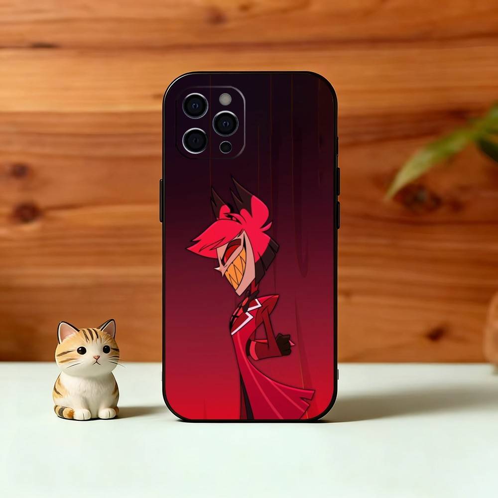 

H-Hazbin A-Alastor Phone Case For iPhone 17, 16,15,14,13,12,11 Plus,Pro Max, Others Soft Black Cover iPhone17PRO