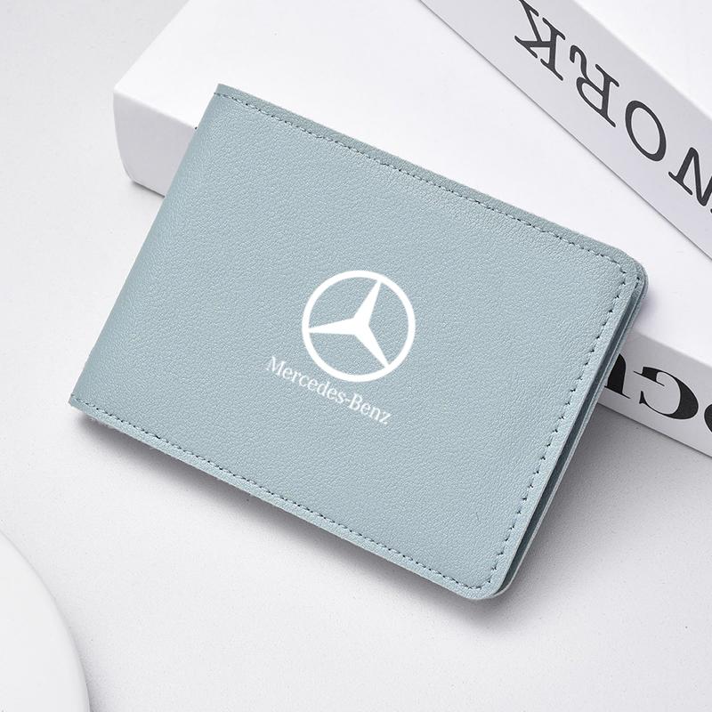 Car Ten-card Driver License Cover PU Leather Car Driving Documents Case Credit Card Holder For Mercedes Benz W210 W211 W212 W221 QC1