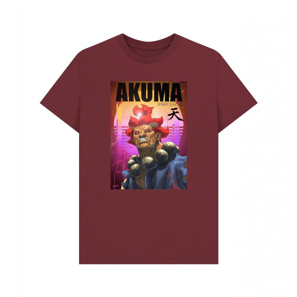 Street Fighter Unisex Adult Akuma Neon T-Shirt