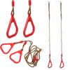Children Adult Pull Up Rings Plastic Trapeze Swing Triangular Gym Fitness Sports Toy