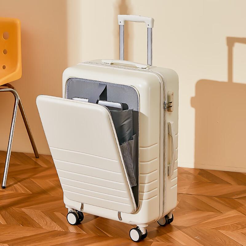 OEING Spinner Suitcase with Front-Opening Lid 26 Inch