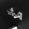 Wall-Mounted Bathroom Cabinet with Sink, Faucet and Lamella Countertop Negri
