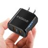 Mark 36W Dual USB Charger with LED, Dual Port for Fast Charging, Travel Charger
