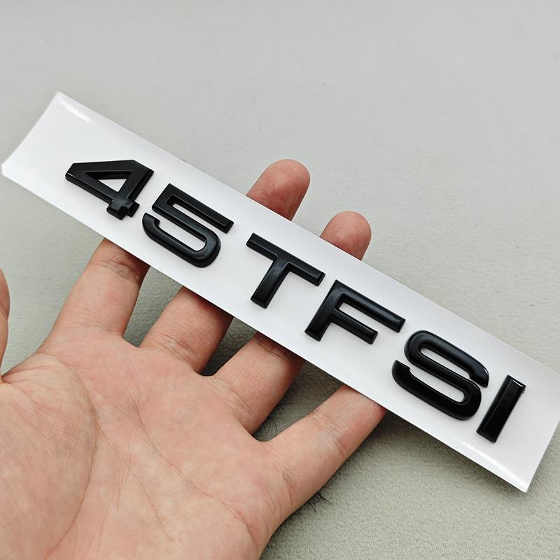 2026 3D ABS Car Letter Logo 35TFSI 40TFSI 45TFSI Rear Trunk Tail Badge Emblem Decal For Audi A4 A5 A6 A8 Q3 Q5 Q7 Sticker Accessories