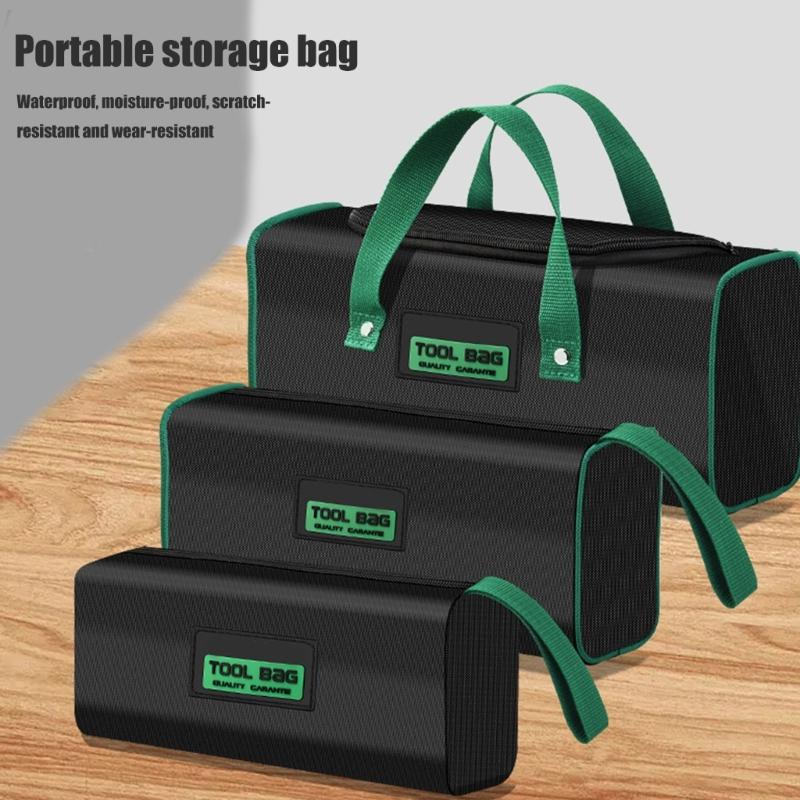 Efficient Tool Management Bag Oxford Tool Organizers for Electricians Outdoor Waterproof Zippered Tool Carriers Case