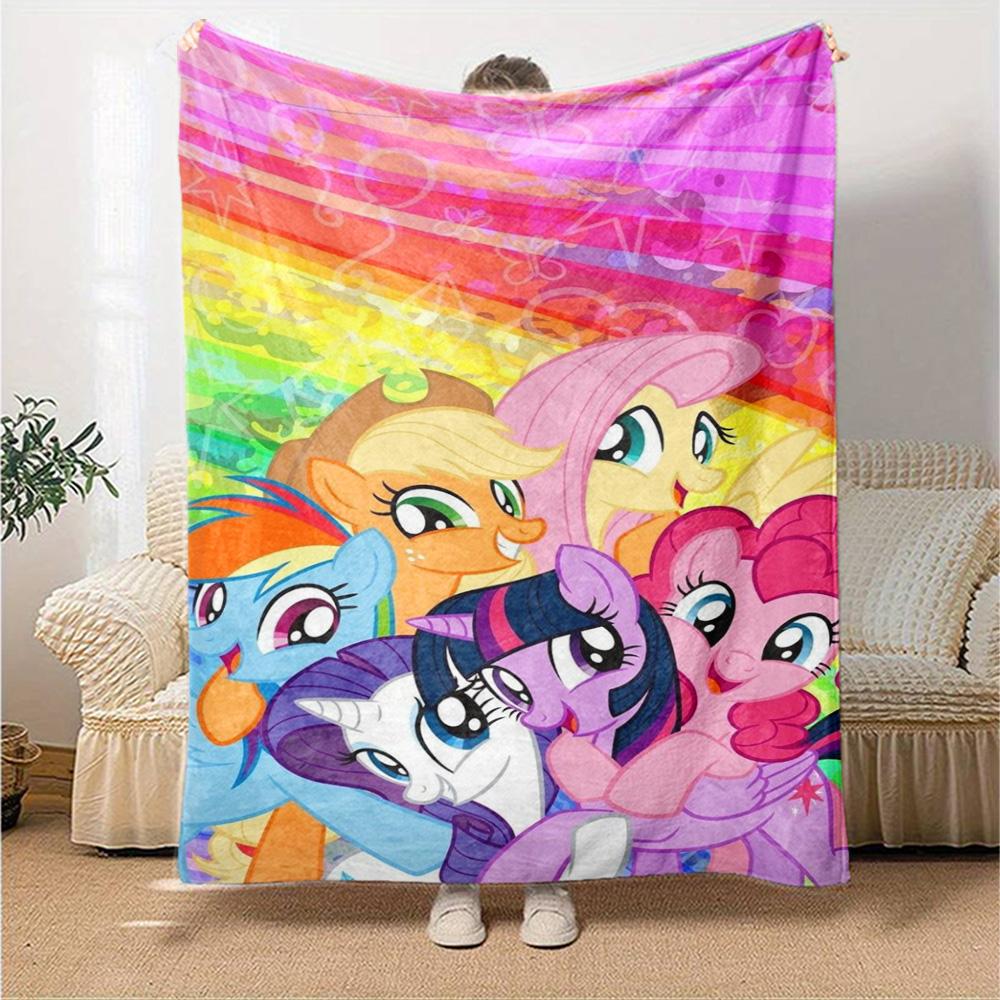My little pony Print Flannel Blanket High Quality Warm Comfortable Cover for All Seasons Perfect for Gifts Home Decor