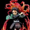 Demon Slayer's Blade Flame Tanjirou's Breath of Fire Anime Figure Cartoon Desk Decor Ornament Gifts Model