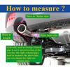 Dual Exhaust Tip 2.5 Inch Inlet To 3.5" Outlet 10" Length Exhaust Tailpipe Tip, 304 Stainless Steel Double Layer Staggered