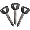 3PCS Duplicate Key Blank Key Uncut Replacement for Kawa-saki Ninja 650 Ninja1000 Versys650 1000 Vulcan s 650 Nomad KLR 650 KLX ZX-6R ZX-10R ZX-14R