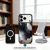 Black Gold Marble Pattern Phone Case Magnetic For iPhone17 16 15 14 13 12 Pro Max For Magsafe Wireless Charging Cover