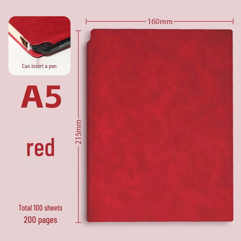 Stylish A5 Pen Holder Notebook – Customizable Business Meeting Notepad with Logo Printing Capability