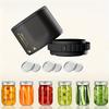 Electric Mason Jar Sealer - One-Touch Jar Sealer Suitable for Mason Jars with Wide/ Narrow Mouth Lids, Heavy-Duty Seal for Preservation