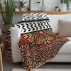 Fashion Hattah Keffiyeh Blanket Warm Soft Suitable For Bedroom Sofa Bed Living Room Office Travel Camping Gifts