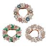 Women Scarf Fastener Sparkling Rhinestones Leaves Flower Shape Scarf Button Suits Coats Bags Scarves Badge Versatile Accessory