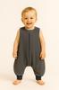 Muslin Sleeping Bag for Children with Legs XL 2-4 Years Summer TOG 1.0 - Anthracite