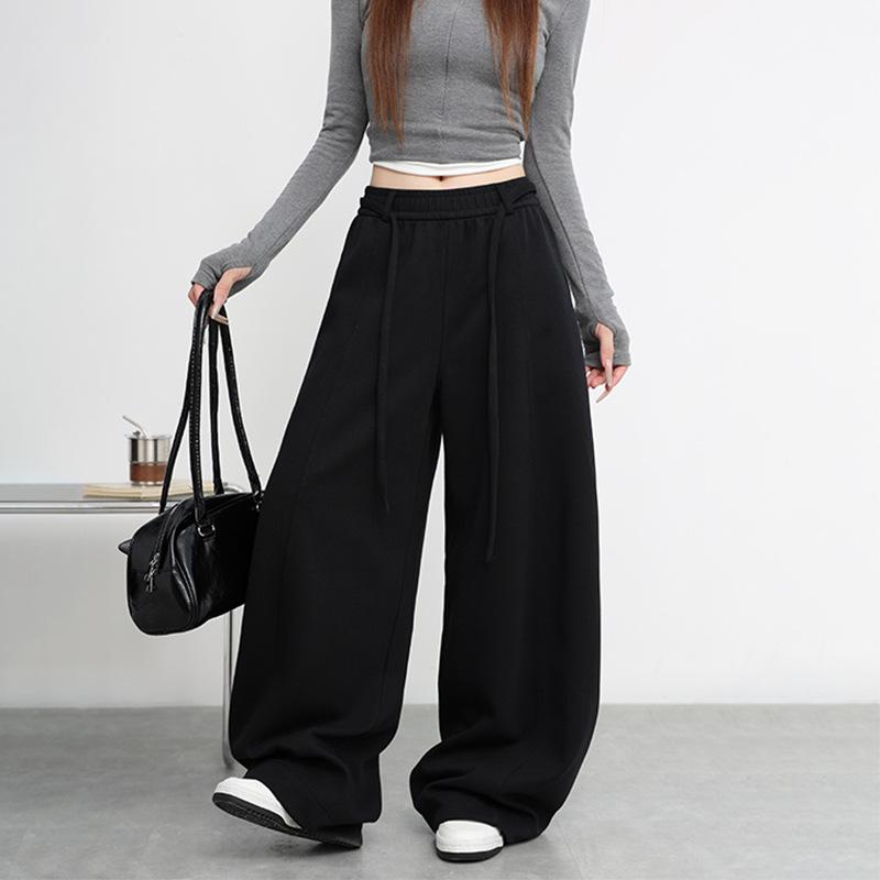 Uncle Radish Lazy Wind High Waist Wide Leg Pants Women's Autumn and Winter New Design Loose Casual Sports Pants