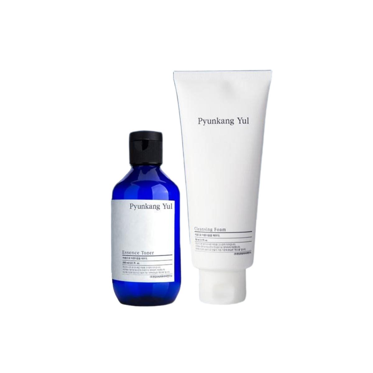Pyunkang Yul Hydrating & Clarifying Duo - Essence Toner 200ml + Low pH Pore Deep Cleansing Foam 150ml Set