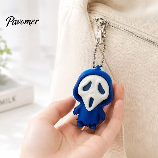 Portable Bag Accessory Mini Screaming Skeleton Keychain Pendant, 3D Printed Halloween Pendant Hanging Decor, Backpack Schoolbag Purse Charm