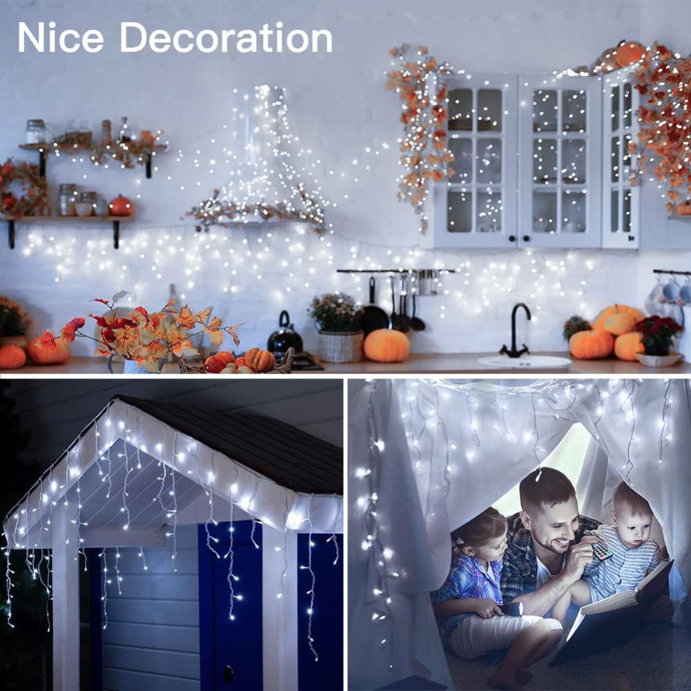 LED řetězová světla 3,5 m 96 LED Girlandové světlo Vodotěsná pohádková světla na vánoční svatbu party dekorace