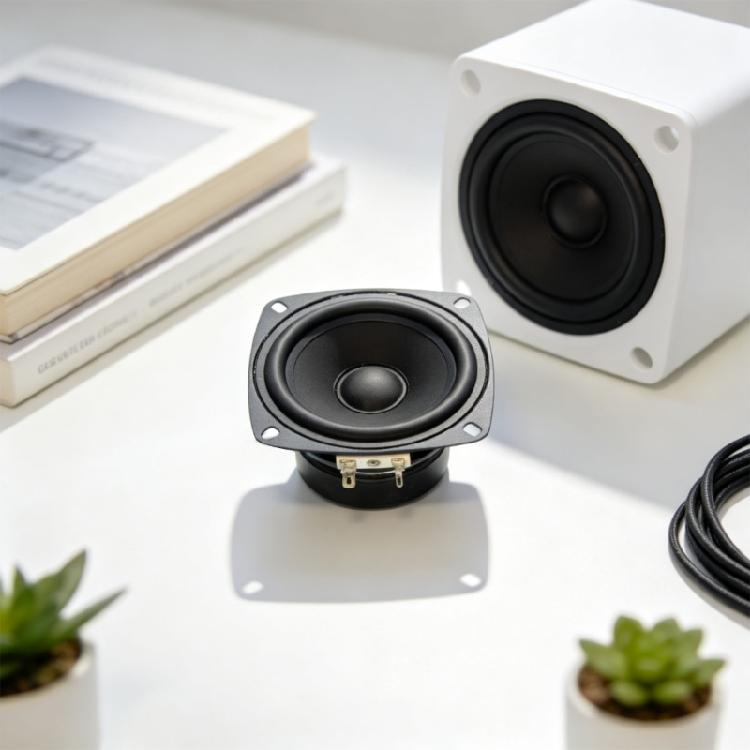 Repair Speaker Driver 4Inch Square Full Frequency Replacement 6Ohm 10W with External Magnetic Subwoofer Multimedia Portable Amplifier