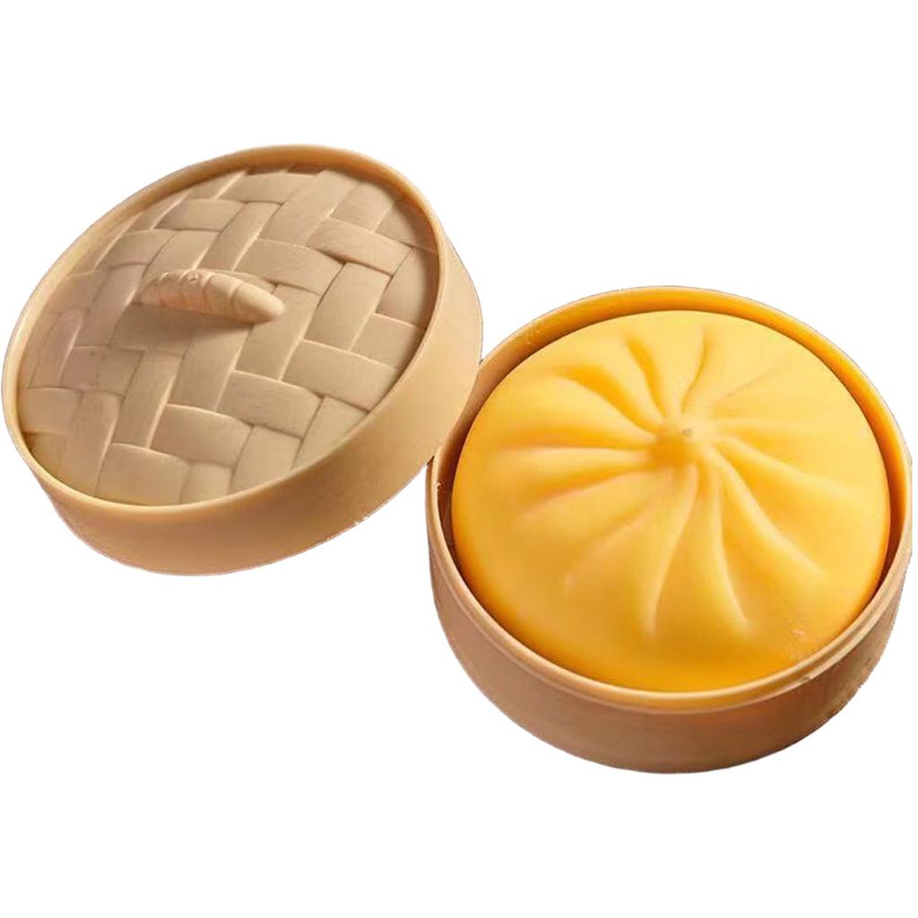 Prank Stress Relief Bun Toy Realistic Steamer Toy