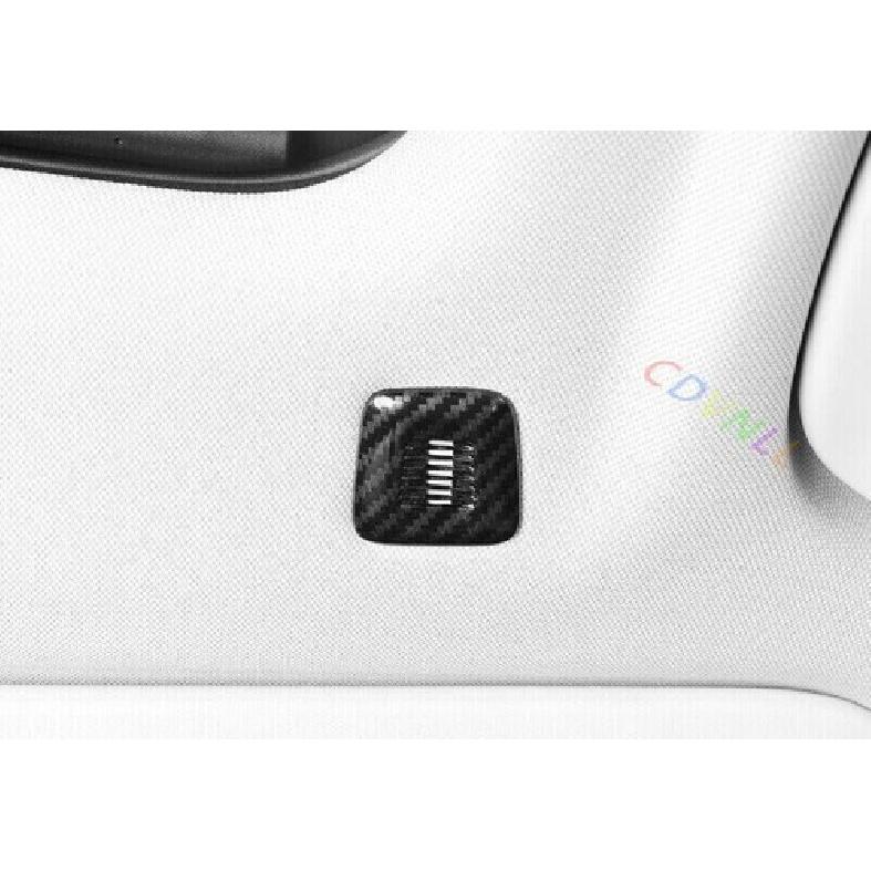 ABS Carbon Fiber Car Roof Microphone Cover Decor For BMW X3 G01 X4 G02 2018-2021