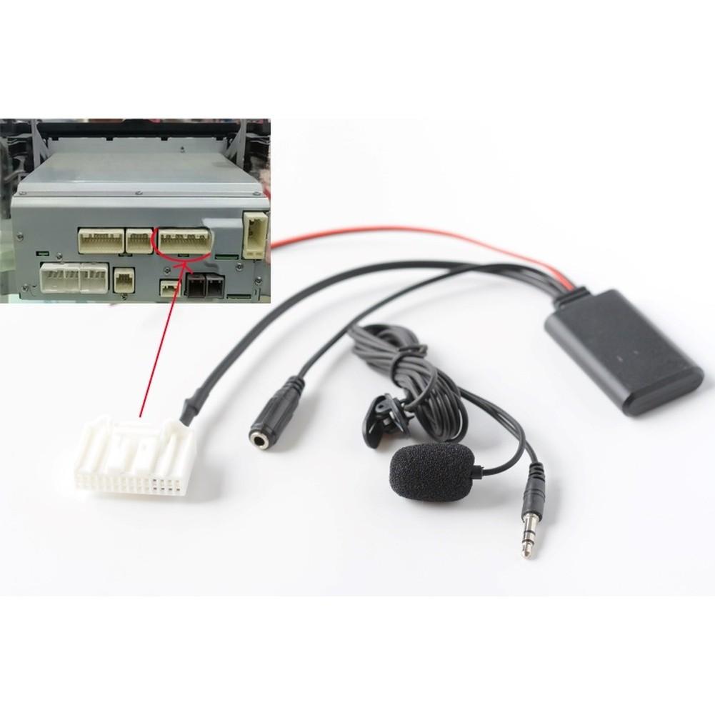 AUX Audio Adapter Car Radio AUX Car Audio Upgrade Audio Streaming Built-in Microphone Aux Audio Adapter For Toyota