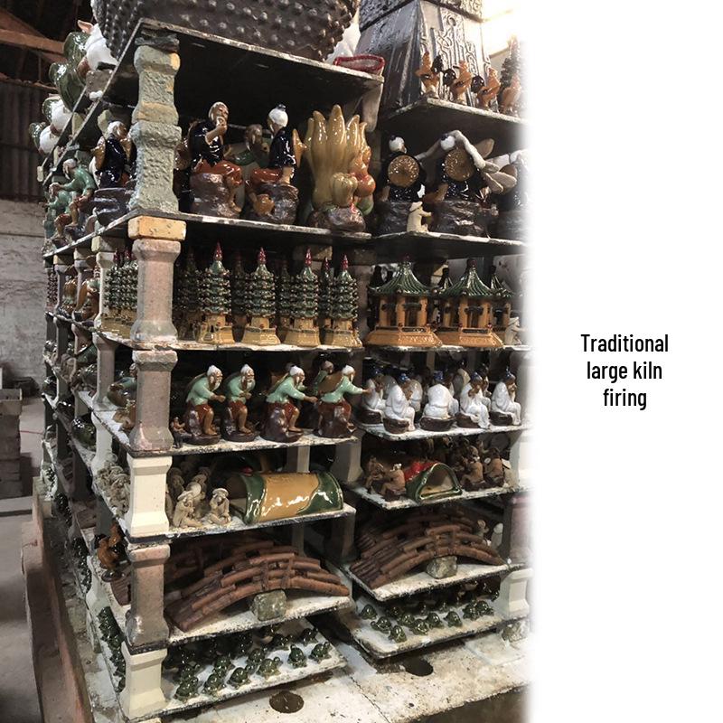 Rocalla de Piedra de Montaña Cerámica para Estanques de Peces, Decoraciones de Bonsái - Adornos de Paisaje para Patio.