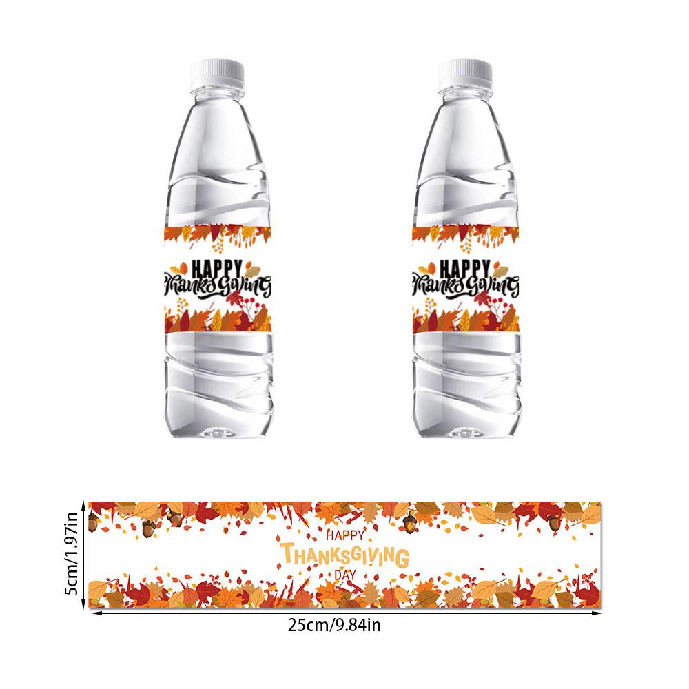 Bottle Festival Fall Stickers With Thanksgiving Theme For Decoration Event