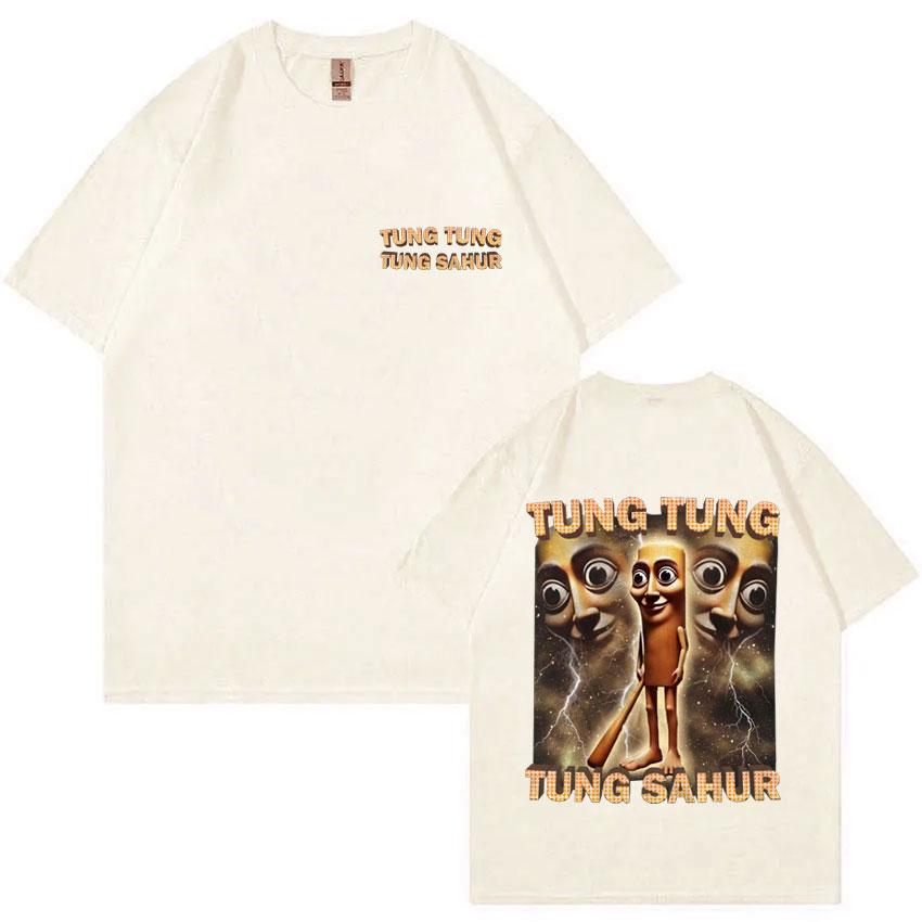 Tung Tung Tung Sahur Funny Baseball Bat Meme Graphic Print T Shirt Men Casual Humor Style T Shirts Unisex Summer O-Neck T-shirt