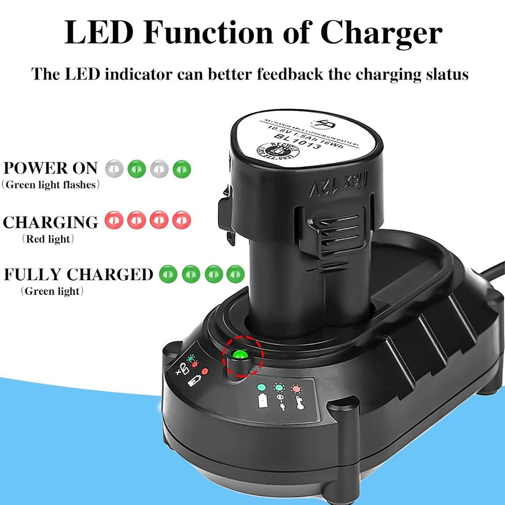 Charger for Makita BL1111 BL1111 11.8V-11V Li-ion Batteries DC11WA Electrical Drill Screwdriver Tools Power Supply Charger