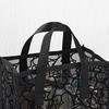 Mesh Heart Pattern Tote Bag – Lightweight, Breathable Travel & Beach Organizer with Dual Handles, Cosmetic Storage, and Stylish Cut-Out Design