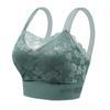 Kvinner Elegant Bandeau Rygg Bylle BH Anti sagging Polstret Brede Skulderstropper Blomster Blondesøm Push Up Sport Pustende BH Innerwear