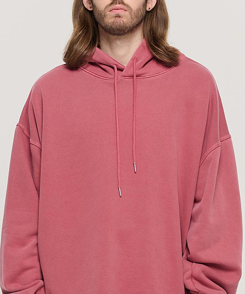 PIGMENT Washed Hoodie (Red)