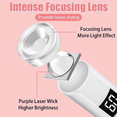Professionelle Nagel-UV-LED-Lampe Schreibtisch Mit Display Wiederaufladbar Tragbar Mini-Nageltrockner Ständer UV-Lampe für Nagelkunst Abnehmbar