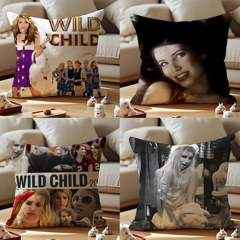 WildChild-S Movie Cushion Cover Pattern Printed Pillowcase For Living Room Sofa Cushion Cover & Bedroom Decor