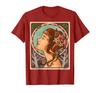 Classic Art Nouveau Portrait by Alphonse Mucha. T-Shirt