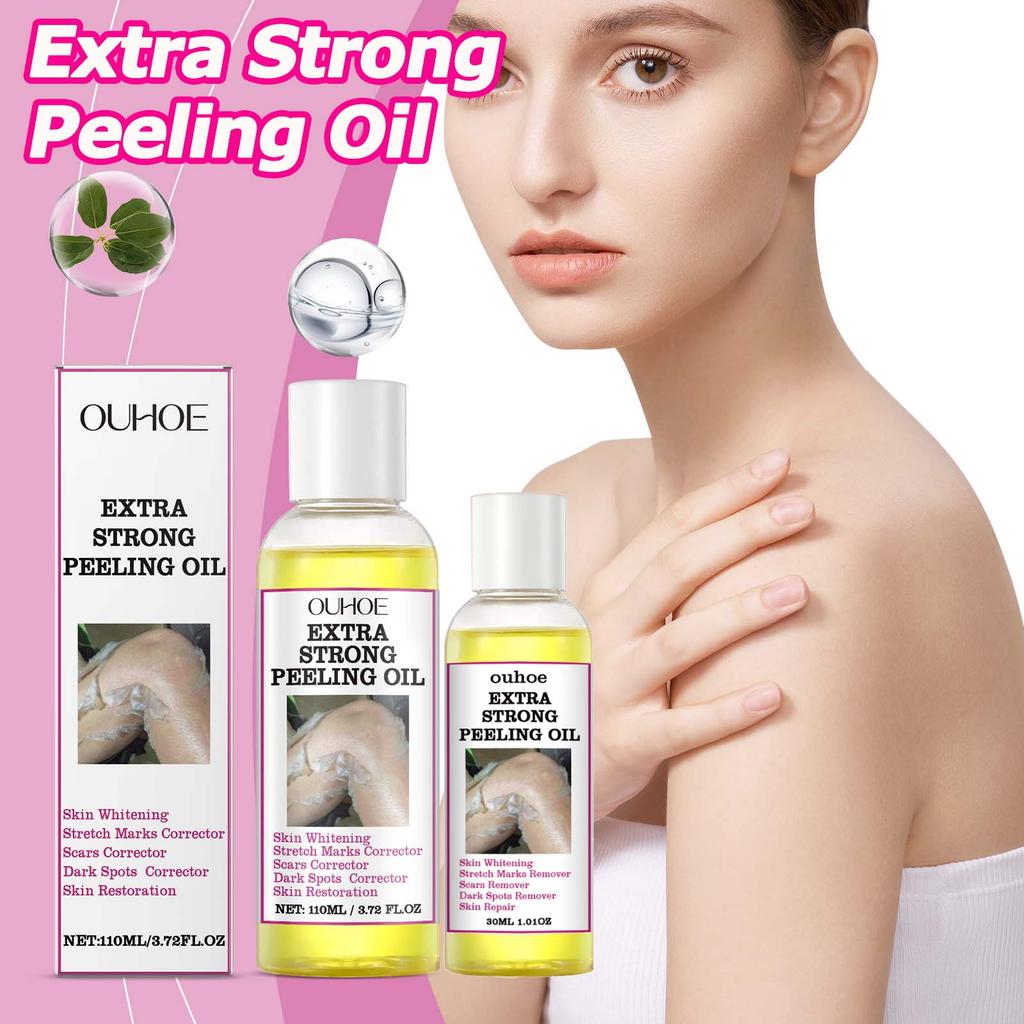 110ml Skin Peeling Oil Super Strength Body Peeling Oil Brightening Skin Tone Moisturizing Skin Care Exfoliating Yellow Oil