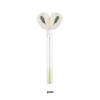Gold Buckle Pompom Eyelash & Eyebrow Brush with Crystal Rod and Rabbit Ear Comb