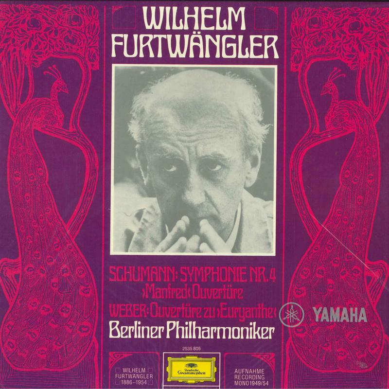 LP Record WILHELM FURTWANGLER, BERLINER PHILH - Robert Schumann: Symphonie Nr. 4, M 2535805 DEUTSCHE GRAMMO 1976 Germany Classical Used