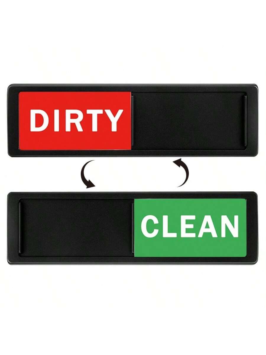 1pc Dishwasher Cleaning Indicator Dishwasher Clean Dirty Reminder Cleaning Indicator Dishwasher Refrigerator Magnet чёрный