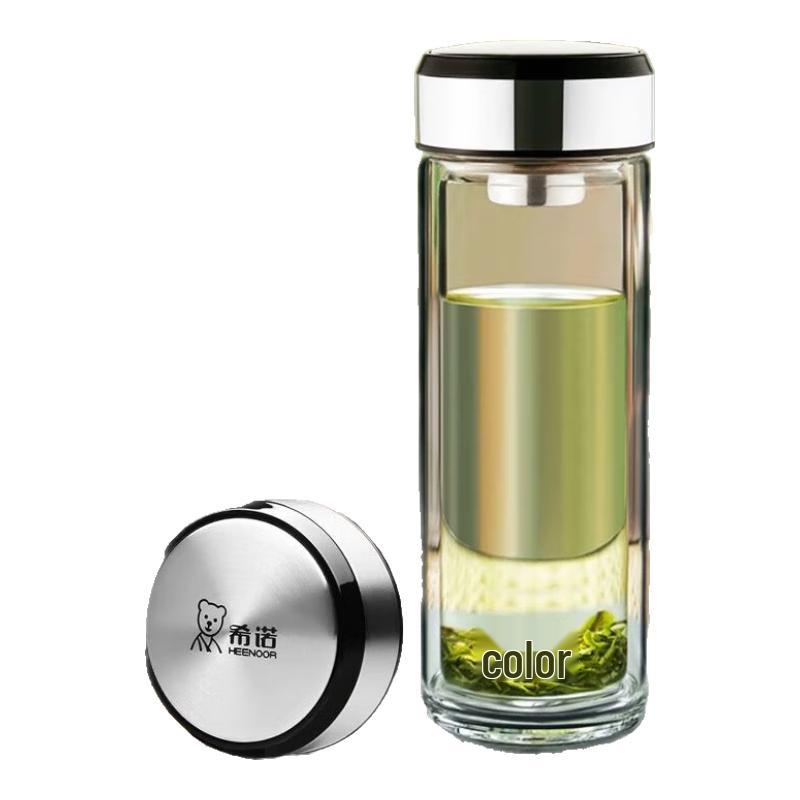 Heenoor Double-Layer Glass Tea Infuser Bottle