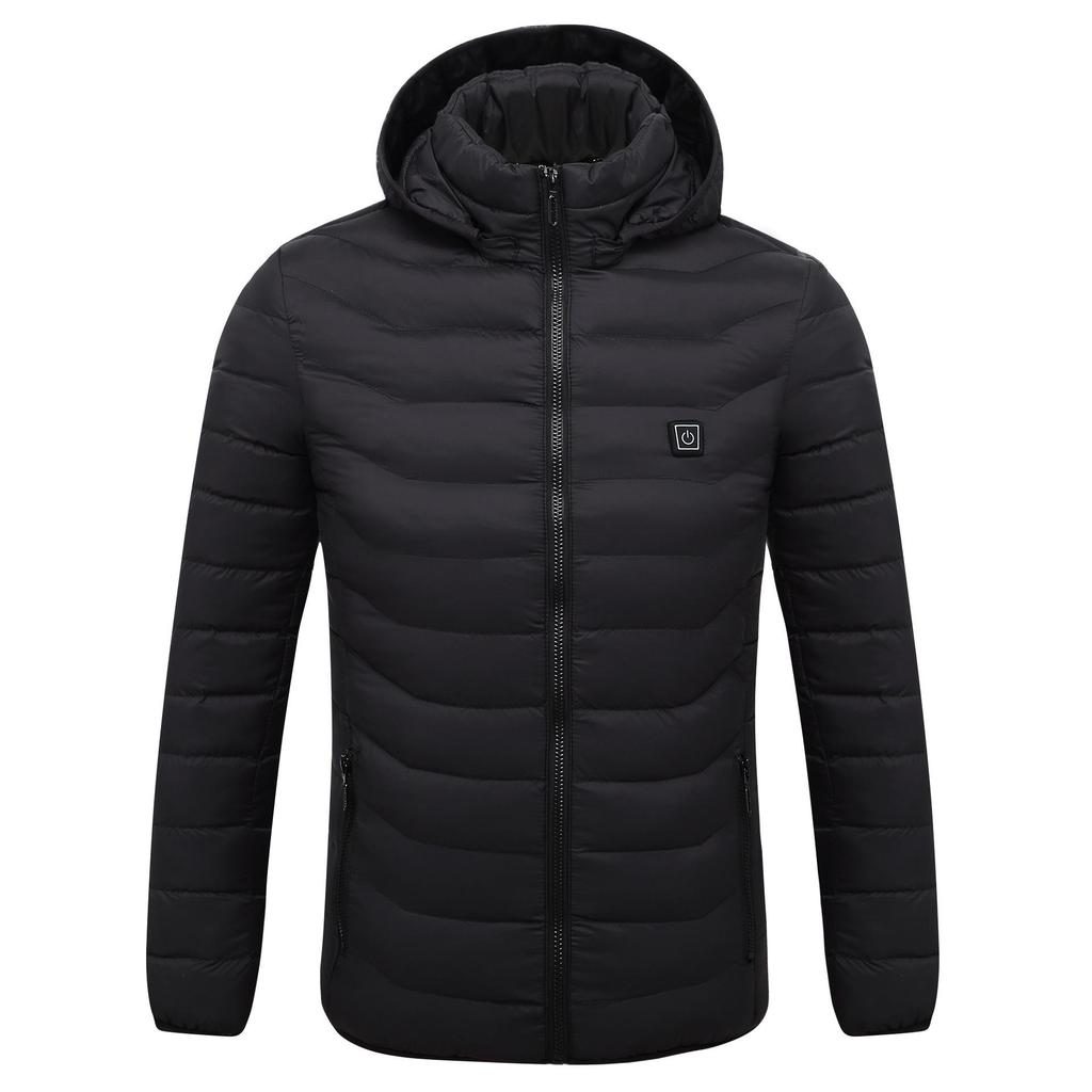 2025 Men's USB Electric Heated Jacket: Winter Warm, Lightweight, Thin Heating, Constant Temperature, Cotton.